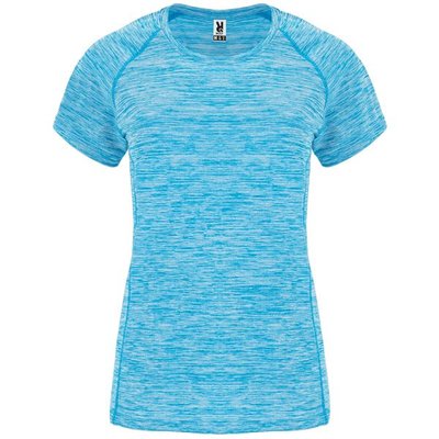 Camiseta Técnica Mujer Entallada Manga Ranglán TURQUESA VIGORE XL