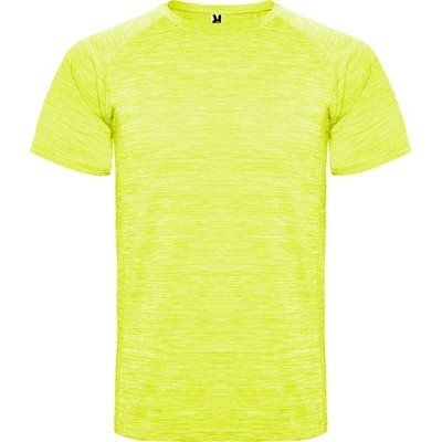 Camiseta técnica de poliéster manga corta AMARILLO FLUOR VIGORE 12