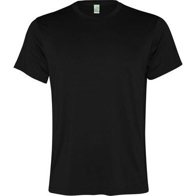 Camiseta técnica de poliéster reciclado Negro S