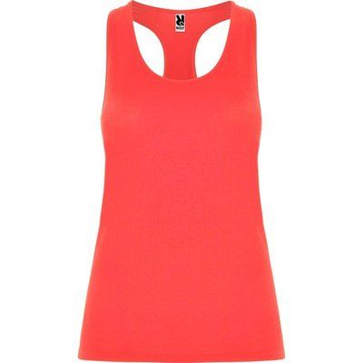 Camiseta Técnica de Tirantes Entallada CORAL FLUOR 9/10