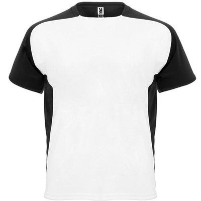 Camiseta técnica transpirable de secado rápido BLANCO/NEGRO 2XL