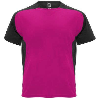 Camiseta técnica transpirable de secado rápido FUCSIA/NEGRO 12