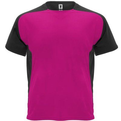 Camiseta técnica transpirable de secado rápido FUCSIA/NEGRO L