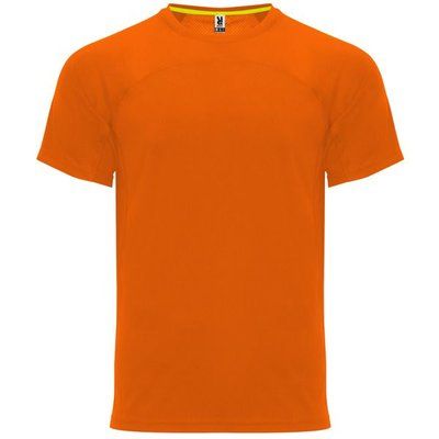 Camiseta Técnica Unisex Manga Ranglán NARANJA FLUOR S