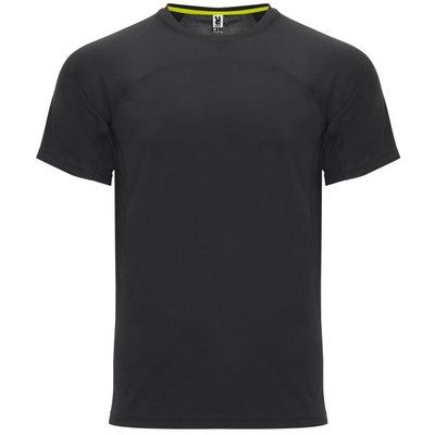 Camiseta Técnica Unisex Manga Ranglán Negro 2XL