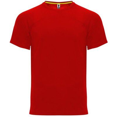 Camiseta Técnica Unisex Manga Ranglán Rojo XS