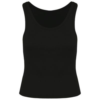 Camiseta de tirantes para chica Negro S