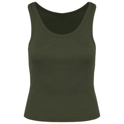 Camiseta de tirantes para chica Verde L