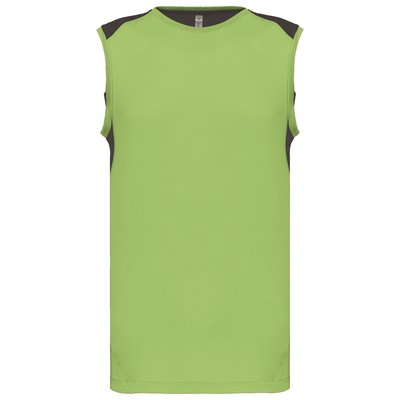 Camiseta tirantes deportiva bicolor Verde 3XL