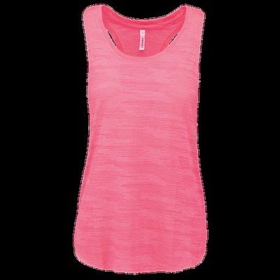 Camiseta tirantes holgada deporte mujer Fluorescent  Pink XS