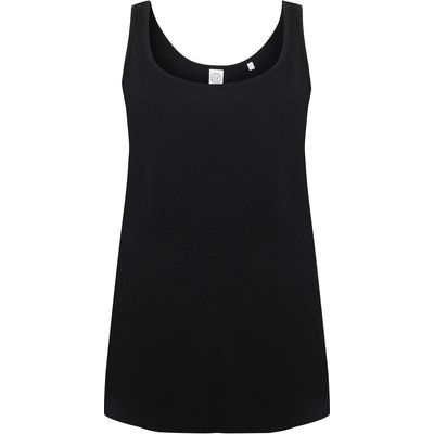 Camiseta tirantes mujer punto jersey Black M