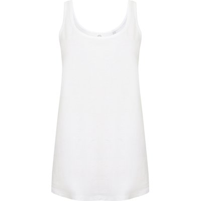 Camiseta tirantes mujer punto jersey Blanco M