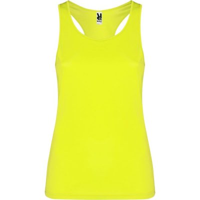 Camiseta tirantes transpirable Amarillo Fluor 2XL