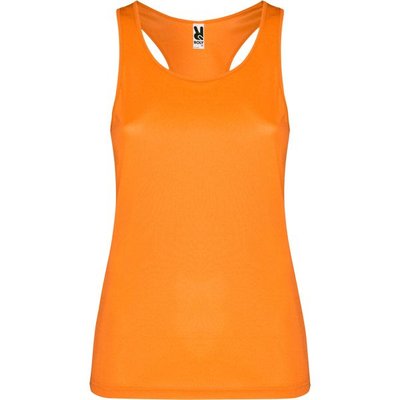 Camiseta tirantes transpirable NARANJA FLUOR 2XL