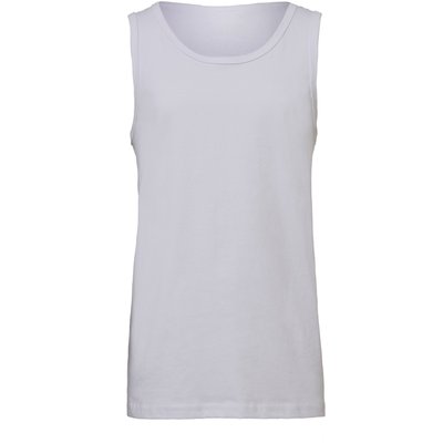 Camiseta tirantes unisex algodón White L