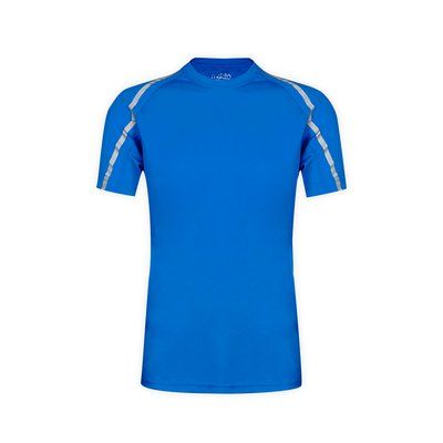 Camiseta Transpirable con Tiras Reflectantes Azul M