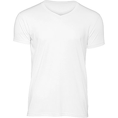 Camiseta Triblend cuello de pico Blanco L