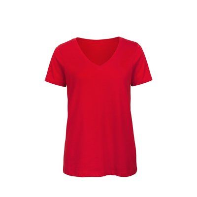 Camiseta ultrasuave cuello de pico Rojo S