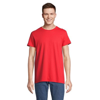 Camiseta Unisex 100% Algodón Rojo Brillante XL