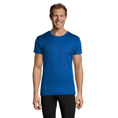 Camiseta Unisex 130g Sublimable en Blanco Azul Royal M