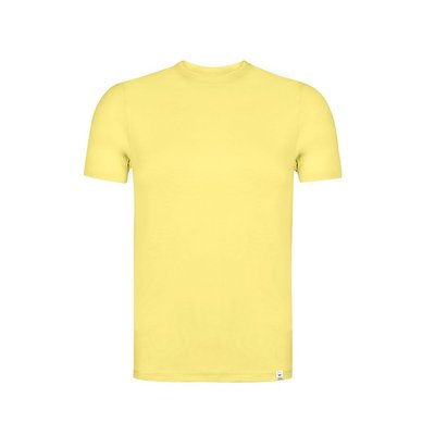 Camiseta Unisex adulto algodón orgánico Amarillo Pastel S