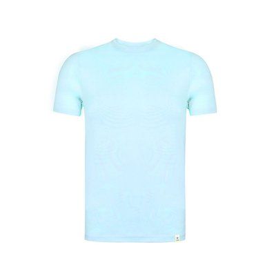 Camiseta Unisex adulto algodón orgánico Azul Pastel L