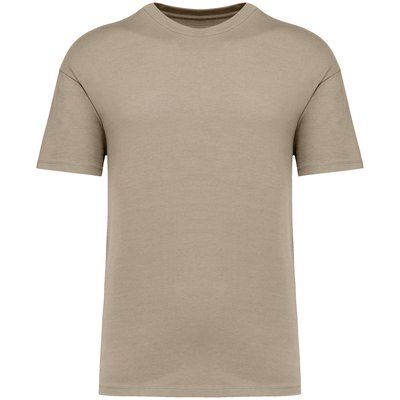 Camiseta unisex hombros caídos Beige XS