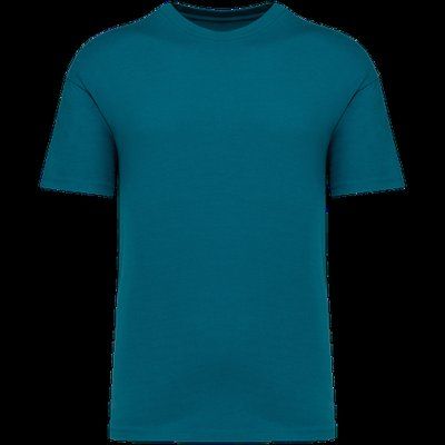 Camiseta unisex hombros caídos Peacock Green S