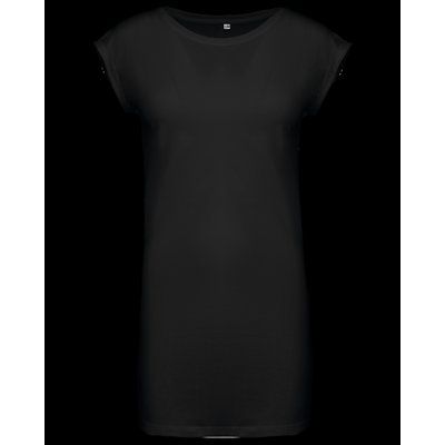 Camiseta vestido mujer algodón Black S/M