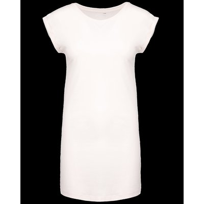 Camiseta vestido mujer algodón Blanco L/XL