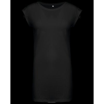 Camiseta vestido mujer algodón Negro L/XL