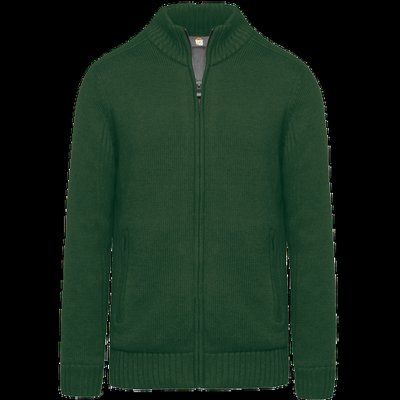 Cárdigan con forro polar hombre Forest Green L