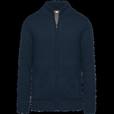 Cárdigan con forro polar hombre Navy M