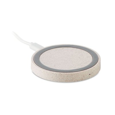 Cargador 5W con Paja de Trigo Beige