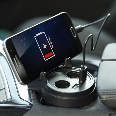 Cargador USB Mechero Coche y Soporte