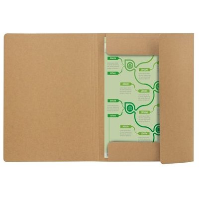 Carpeta de cartón reciclado con gomas