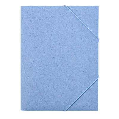 Carpeta para folios de caña de trigo Azul