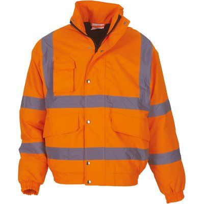 Cazadora alta visibilidad impermeable Hi Vis Orange 3XL