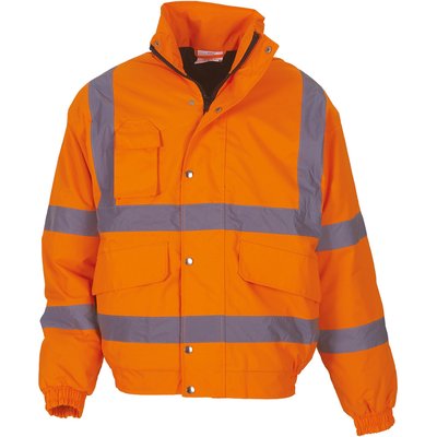 Cazadora alta visibilidad impermeable Naranja XXL