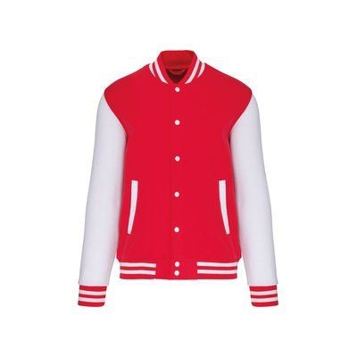 Cazadora béisbol unisex Rojo XS