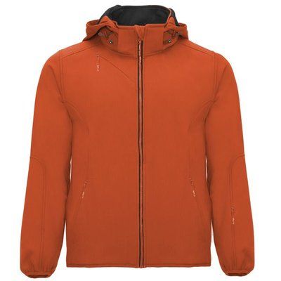 Cazadora Softshell con capucha extraíble NARANJA BERMELLON XS