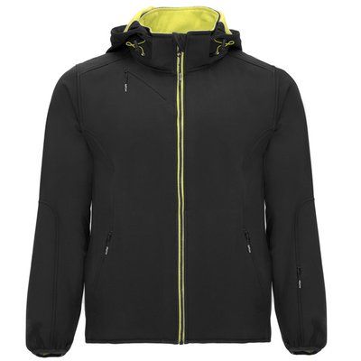 Cazadora Softshell con capucha extraíble Negro XS