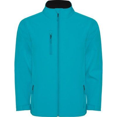 Cazadora Softshell con cremallera invertida AGUAMARINA 2XL