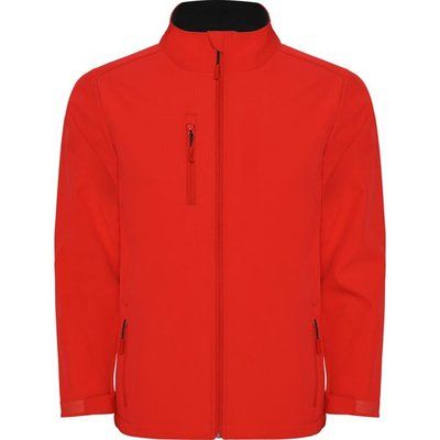 Cazadora Softshell con cremallera invertida Rojo 2XL