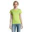 Camiseta Mujer Algodón Semi-Peinado Verde Manzana L