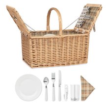 Cesta Picnic Mimbre 4 Personas Madera