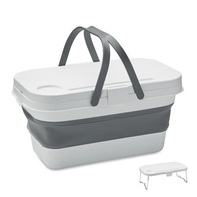 Cesta Picnic Plegable 16L Blanco