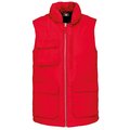 Chaleco acolchado impermeable Rojo M