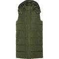 Chaleco acolchado de mujer cuello alto Verde militar M