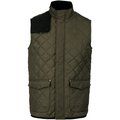 Chaleco acolchado rombos hombre Mossy Green / Black 4XL